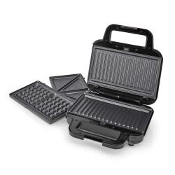 Nedis szendvics, gofri és grillsütő (KAMG110FBK)