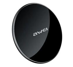 Awei W8 asztali töltő (10W, gyorstöltő, wireless, ultravékony) FEKETE