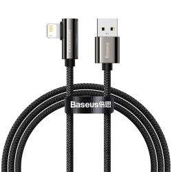 Baseus Legend Series Lightning derékszögű USB-kábel, 2,4A, 2 m, fekete ( CALCS-A01)