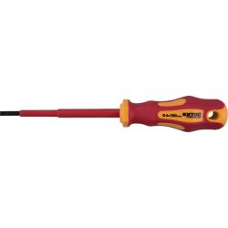 Csavarhúzó szigetelt 1000V, lapos 2,5×80 mm, CrV., VDE, GS (53073)