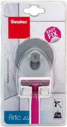 Metaltex Artic dupla borotva akasztó,extra erős tapadókoronggal (402732)