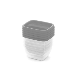 Curver Vedo szögletes ételtároló szett 5x0,25L (256463)