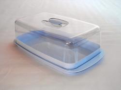 Sütisdoboz világoskék műanyag, tetővel 36,5x21x11,5 cm (256)