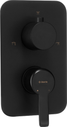 Deante Arnika falsík alatti csaptelep, fekete (BXY_NQAM)