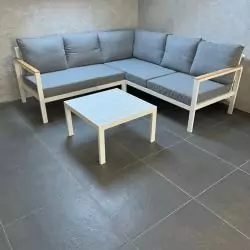 Costa Rica TEAK kerti alumínium ülőgarnitúra 3 részes (25908,25909,25910)