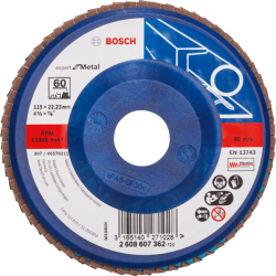 Bosch X551 Zirkon legyezőtárcsa o 115 mm, o 22.23 mm, P60