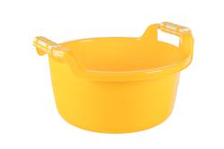 Fogantyús műanyag lavór, 10 l, sárga (1406)