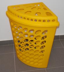 Sarok szennyestartó, műanyag 45 l, sárga (932)