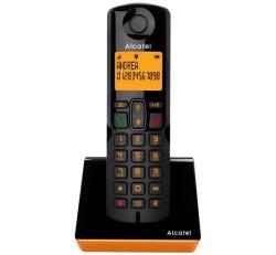 Alcatel S280 telefon készülék (vezeték nélküli, nagy kijelző, DECT) FEKETE/NARANCSSÁRGAS280