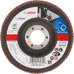 Bosch X571 Zirkon legyezőtárcsa, átmérő 115 mm, P80 (2608605452)