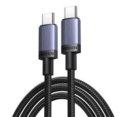 Ugreen L528 adatkábel (Type-C - Type-C, 240W, PD gyorstöltő 3.0, 300cm) SÖTÉTSZÜRKE