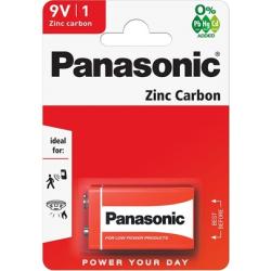 Panasonic elem Red Zinc 9V cink-mangán (3121671)