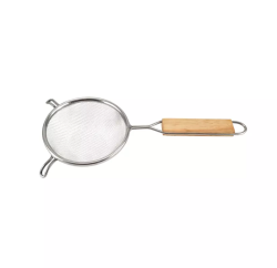 Cseh szűrő 12 cm, rozsdamentes, fanyéllel (16693)