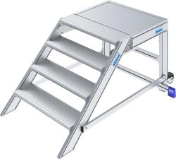 Krause Stabilo könnyűfém gurítható dobogós lépcső, 1 m, 1x4 (810434)