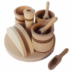 Fa fűszertartó  + szalvétatartó (72026)