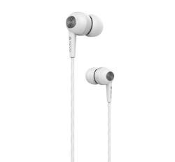 DEVIA Kintone fülhallgató SZTEREO (3.5mm jack, mikrofon, felvevő gomb) FEHÉRST310447