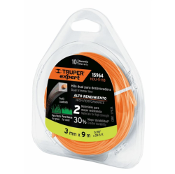 TRUPER EXPERT HDU-9-118 fűkasza damil, négyszög, 3,0mm/9m (T15964)