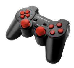 Esperanza Corsair EGG106R gamepad PS2/PS3/PC fekete-piros