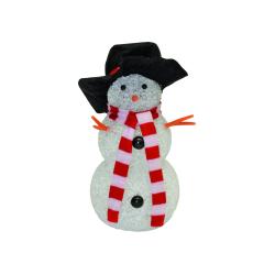 Home LED-es dekoráció, hóember,17 cm ( KKD 107)