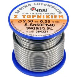 Forrasztó ón 2,5mm/250g (TOY-76823)