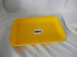 Tálca közepes, műanyag  28x17,5x4 cm (141-sárga)