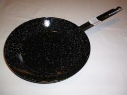 Garcima 24 cm-es zománcozott nyeles serpenyő, szeletsütő