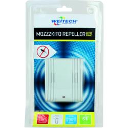 Weitech ultrahangos szúnyogriasztó, elemes, 50 m2 (WK0029)