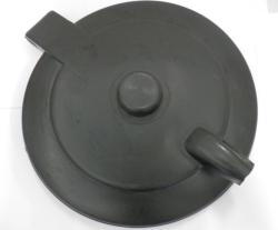 Kukafedél 85 L-es kerek kukához, szürke (11230)