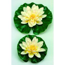 Ubbink selyemvirág, tavirózsa sárga, 14cm (1389435)