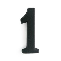 SB öntapadós ajtószám 1 matt fekete 4,5cm (3970201)