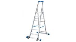 Krause Stabilo gurítható lépcsőfokos állólétra kitámasztóval 6 fokos (127303)