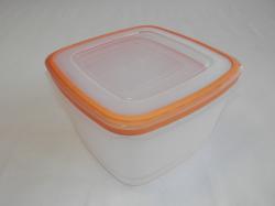 Magas műanyagdoboz szett, négyzetalapú 4 db narancs (1549)