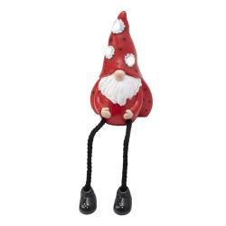 Home napelemes kerti lámpa, piros manó (MX647-piros)