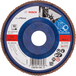Bosch X571 Zirkon legyezőtárcsa, átmérő 115 mm, P60 (2608607335)