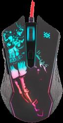Defender Vezetékes gamer egér Sin'Sister GM-933 6 gomb, 7200 dpi