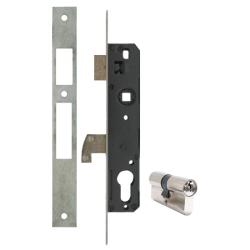 Portálzár 23mm kampós 40x40-be + zárbetét 30/30 (3286520)