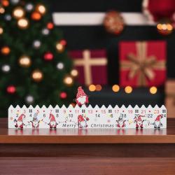 Home (KLW25) LED-es adventi naptár fából