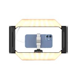 Ulanzi U-rig, LED keret, telefon tartóval, 3 vakupapucs, bluetooth kioldó, 2500k-9000K, 5000mAh (UL-