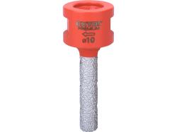 Extol Premium lyukmaró (lyuktágító/ujjmaró) kerámiára  és csempére, gyémánt vágóél; 10mm × M14 (8801