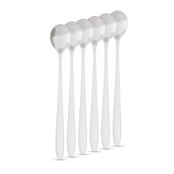 Family hosszú kávéskanál 6 db, rozsdamentes acél (57578)