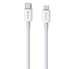 Devia SMART adatkábel (Type-C - lightning, 20W, 100cm, PD gyorstöltő) FEHÉR