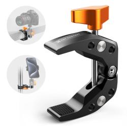 K&F Concept multi funkcionális super clamp, satu, 60mm átfogás (KF-31-081)