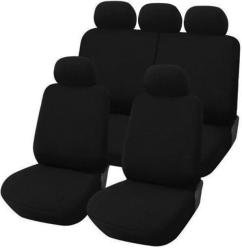 11részes Univerzális fekete pamut üléshuzat szett Légzsákos + 2HELYEN Osztható UL-LA2018 PLUS