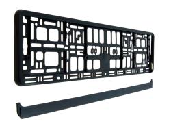 Rendszámtábla keret fekete CM58466 (58466)