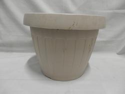 Hordó alakú drapp virágtartó , 32 cm (366/FA)