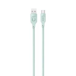 USAMS kábel USB-C PD gyorstöltés 1,2m 6A Lithe sorozat zöld SJ568USB04 (US-SJ568)