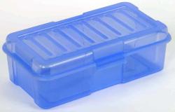 Univerzális átlátszó műanyag doboz 5,6 l-kék (349)