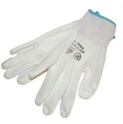 Kötött védőkesztyű, poliuretánba mártott, fehér 9-es (865102)