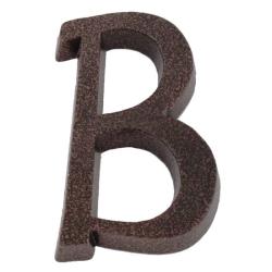 SB  alumínium házszám B betű barna 11cm (3970052)