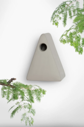 NINA kézzel készített kerámia fészkelő odú, szürke (N001S - N001)